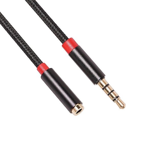 3,5 mm hodetelefonforlengelseskabel 3,5 mm hann til hunn stereo lydkabel Støtter mikrofonfunksjon 3696-2 Me