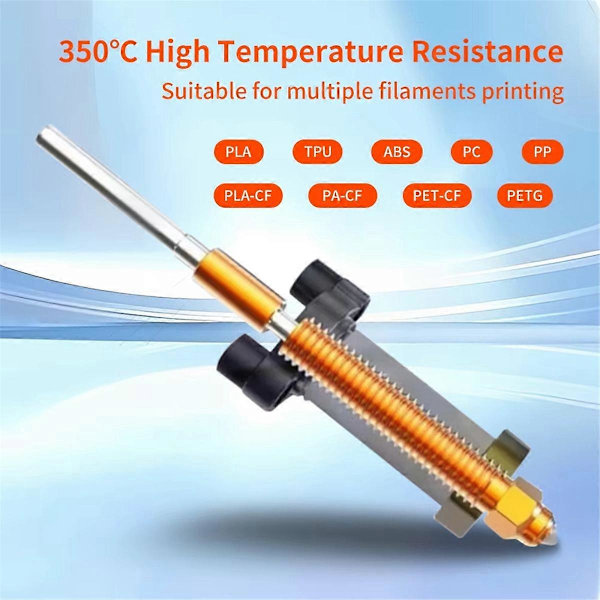 För Creality K2 Plus Keramisk Värmeblock Hotend Kit Högtemperaturtålighet och med Högt Flöde