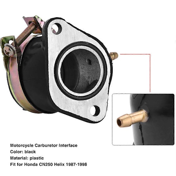 Motorsykkel Forgasser Inntaksgrensesnitt Forgasseradapter For Honda CN250 Helix 1987-1998