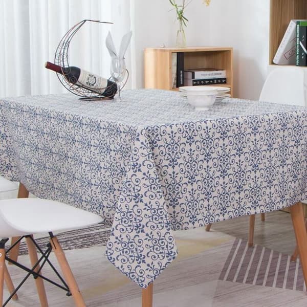 Rektangulær duk 140x180 cm - Bomull og Lin - Oljebestandig - Vaskbar
