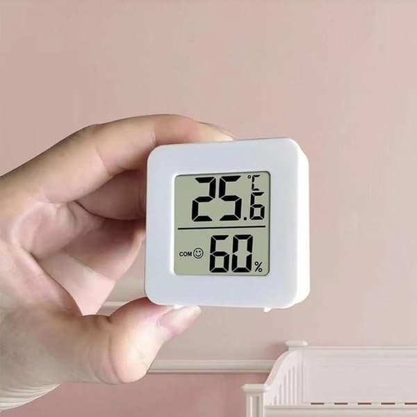 Pakke med 5 digitale indendørs termometre, smart LCD-hygrometer