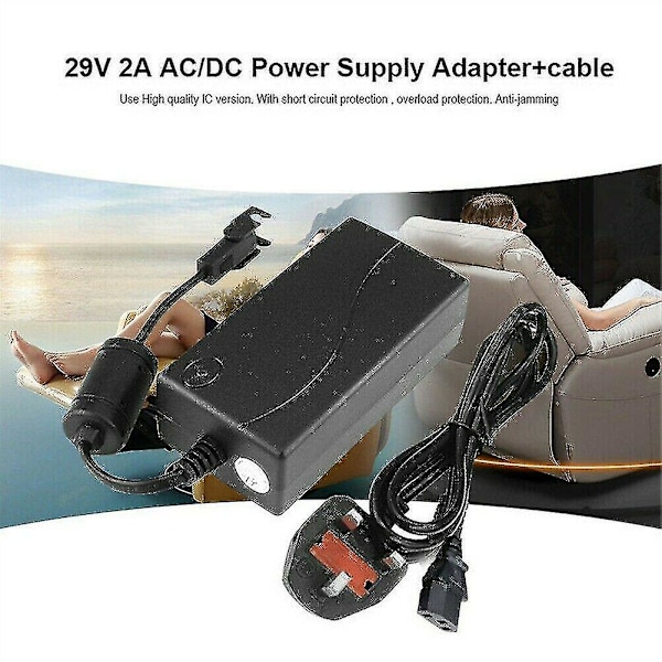29v/ac/dc Strømforsyning Elektrisk Recliner Sofa Stol Adapter Transformer Værktøj - Stik