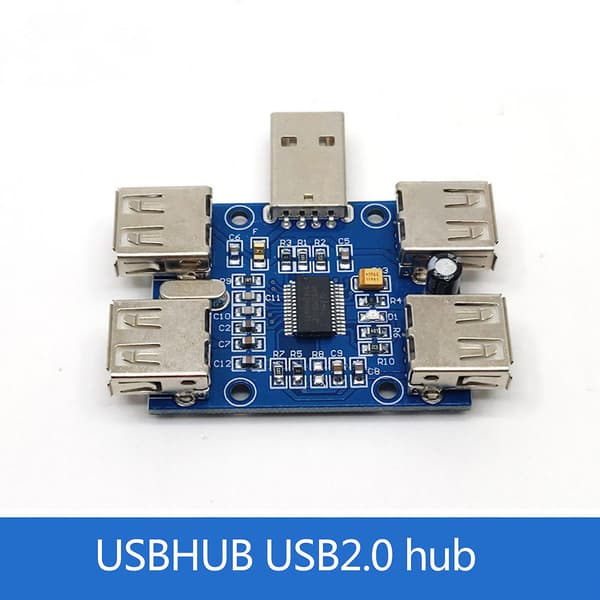 USB Hub Fire Usb Udvidelseskortmodul Usb2.0 1 Til 4 Porte Expander Gl850g Chip
