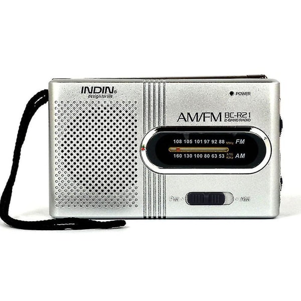 Bærbar radio | Am/fm batteridrevet med fjernmodtagelse til indendørs, udendørs og nødbrug | Radio med højtaler