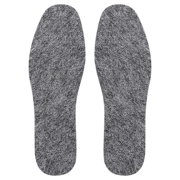 Wool Insoles, Customizable Size Grey L