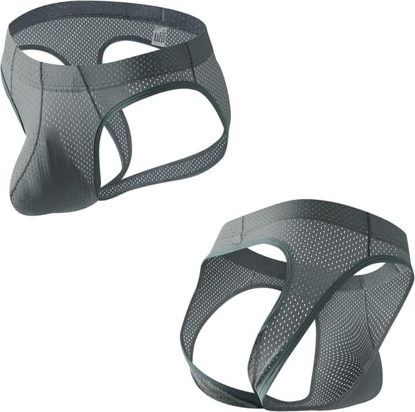 2025 Senaste Modell Herr 5-Pack Jockstrap Sömlösa Underkläder Stringkalsonger Mesh Jock Strap Atletisk Support 5-pack Large