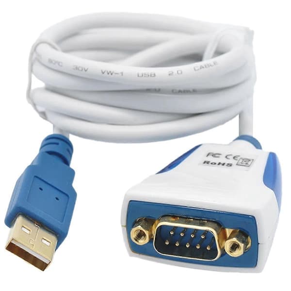USB til RS232 Kabel Konverter USB til RS232 Seriell DB9 Adapter 1m
