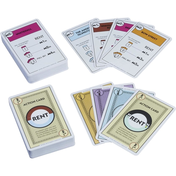 Monopoly Deal Card Game, nopea korttipeli 2-5 pelaajalle,