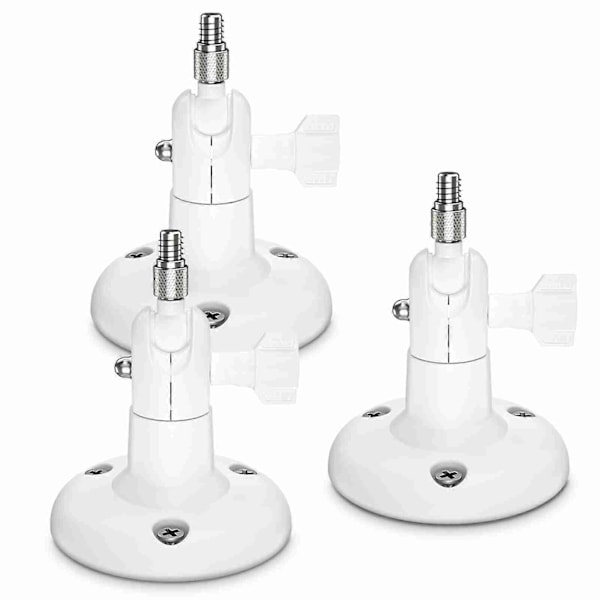 3-pakning Justerbart veggfeste for ARLO HD/ARLO PRO/ARLO PRO2/ARLO GO/ARLO ULTRA/WYZE CAM PAN Hjemmekamera Monteringsbrakett Utendørs Innendørs for Hjemmesikkerhet
