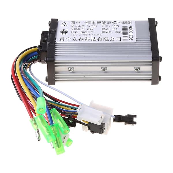 Scooter Kontroller for DC 24/36V 250W Børsteløs Regulator Hastighetskontroller Suppl