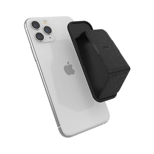CLCKR Mobiltelefonhandtag Stativ Storlek S med loop och visningsvinklar för alla smartphones och surfplattor, svart, perforerad