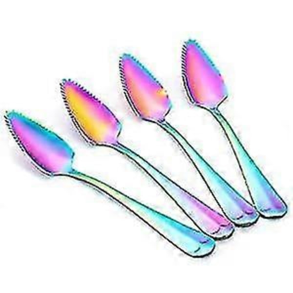 Grapefrugtskeer i rustfrit stål til citrusfrugter, Rainbow Magic Mirror