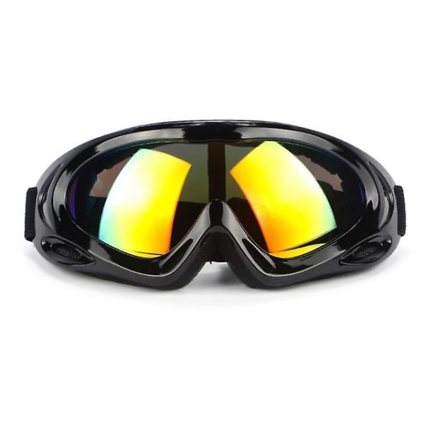 Skibriller udendørs sport cykling anti-dug briller vinter sort