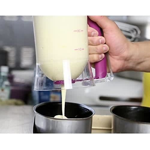 Plastdegdispenser för tårtor - 4 koppars kapacitet - Diskmaskinssäker