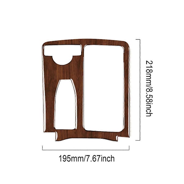 Brun Träådring Växelspakspanel Trim för W204 2007-13 W212 10-12