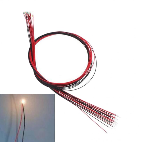 10x Togbane Jernbane Gulvlampe Mini Have Plæne LED Lys Landskab Varm Hvid