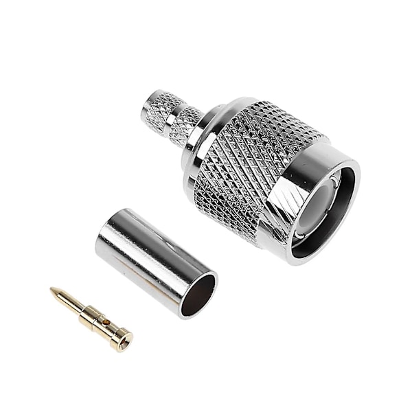 Tnc hannplugg Rf koaksialkontakt crimp forniklet for kabel Rg58 Rg142 Rg400 Lm