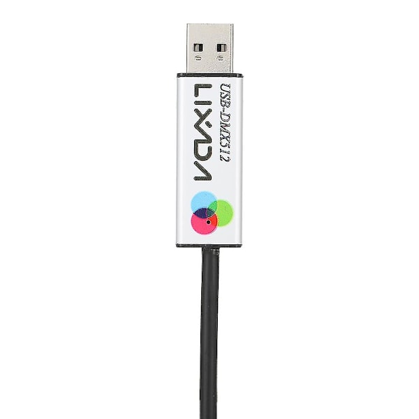USB till DMX-gränssnittsadapter LED DMX512 Dator PC Scenbelysningsstyrenhet Dimmer
