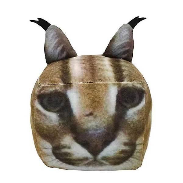 Roblox Raise A Floppa 3d Kvadratisk Katt Mjuk Plyschdocka Kattunge Plyschleksak Barn Jul Födelsedagspresent