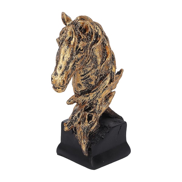 Hevosenpääpatsas Ornamentti Pöytä Hevosenpääveistos Kotihuoneen sisustus (kulta)