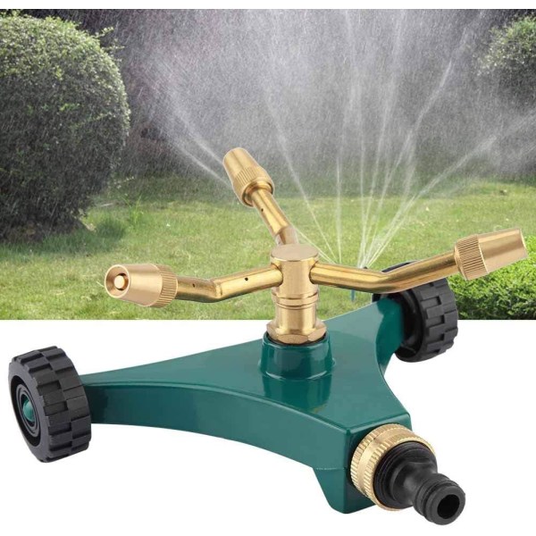 Three-arm rotary sprinkler for lawn watering