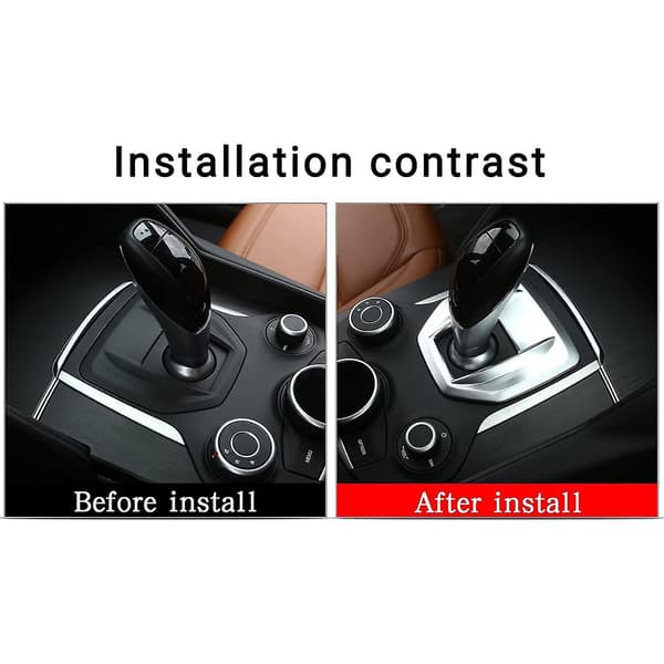 För Alfa Romeo Giulia Stelvio Center Console Gear Shift Frame
