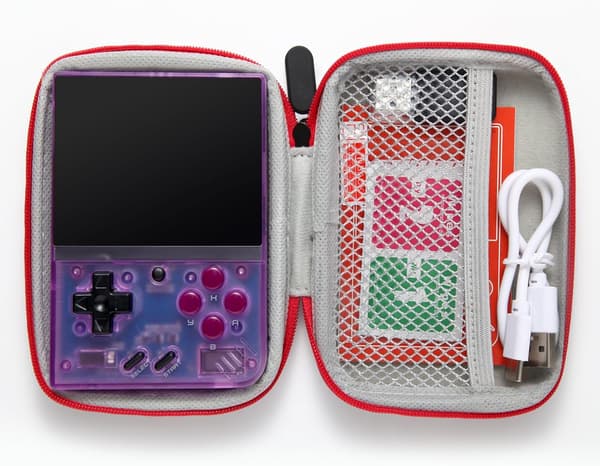 2025 Latest Model Miyoo Mini Plus Handheld Game Console with Hard Case, 3.5 Inch IPS Screen Retro Video Game Console, Built-in 12