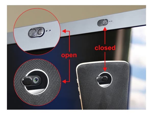 Webcam Cover til bærbar computer, tablet og smartphone 3-pak