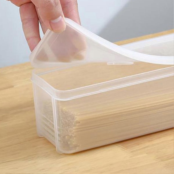 Pasta Opbevaringsbeholdere Lufttætte Madopbevaringsbeholdere med Låg til Spisekammer Pasta Beholdere til Organisering af Spisekammer Rektangel