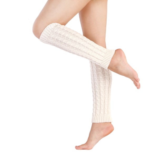 1 pari naisten talvivaatteita naisten leggingsit naisten korkea vyötärö - valkoinen