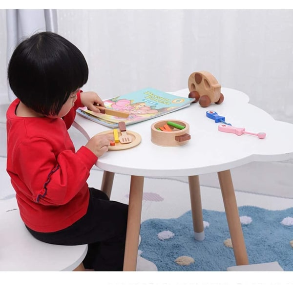 CTC Kids/Kids pöytä- ja set, massiivipuinen työpöytä/pelipöytä (harmaa)
