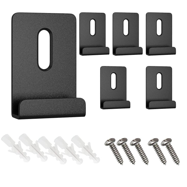 6st metall spegelklämmor Wide Channel Mirror Hanger Clip Kit Hållarklämmor för speglar med skruv M