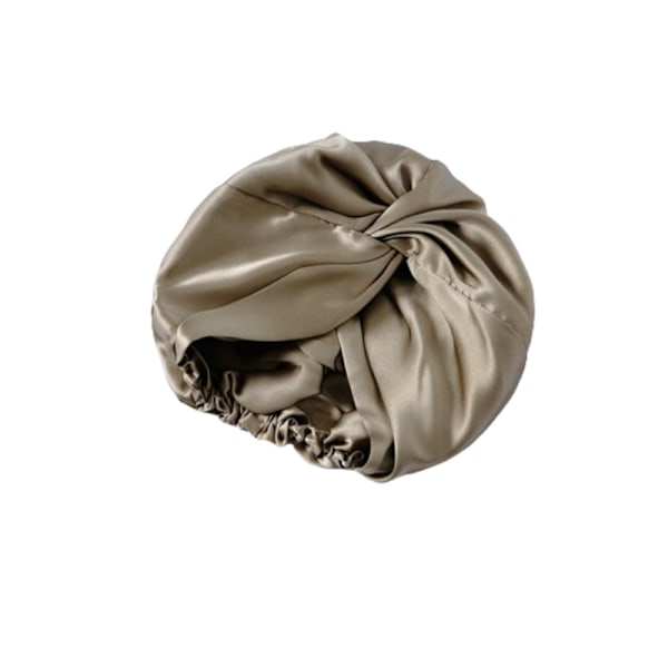 Double Layer 100% Silk Night Cap Apricot