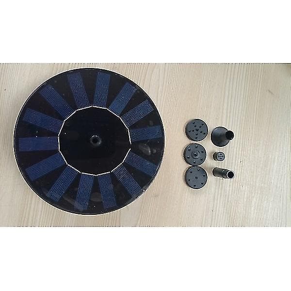 Vattenfontän solcellsdriven 16 cm Svart