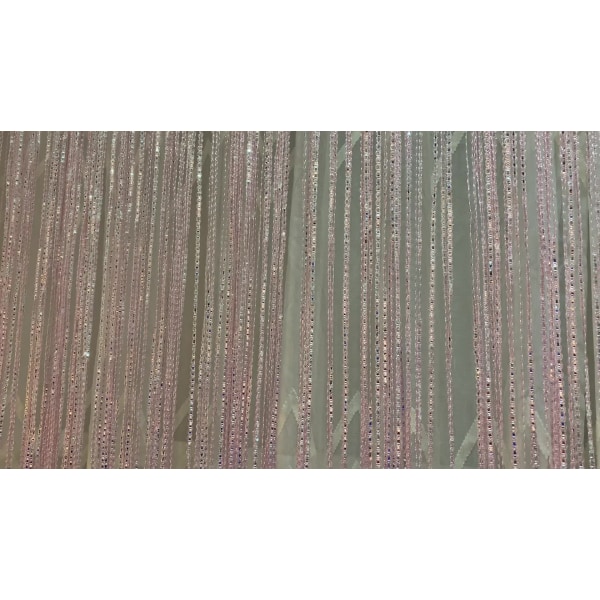 1 st pärlgardinsnöre fönstergardin tofs flygande garnpanel (rosa 100*200cm)