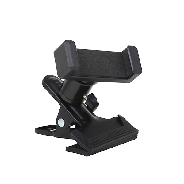 Gitartoppklips, Gitartelefonholder Smarttelefon, 360 Rotasjon Mobiltelefonklemme Klipsfeste for Elektrisk eller Akustisk Gitar