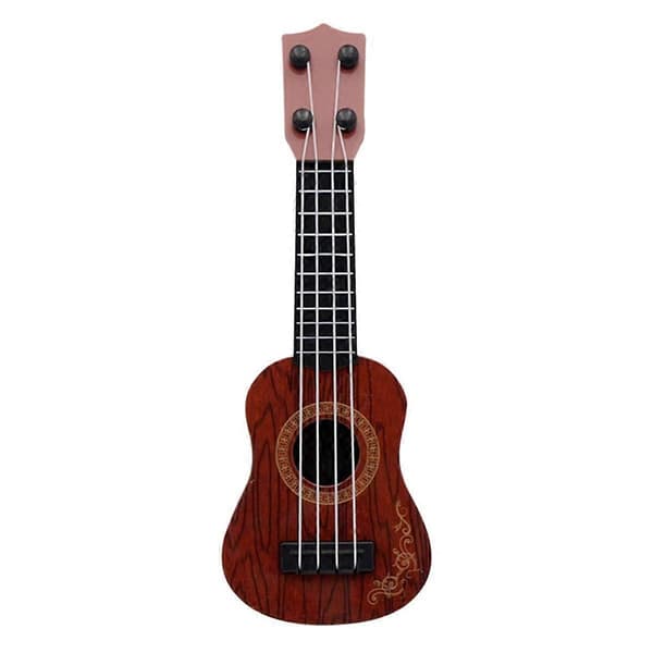 Kaffe Barn Klassisk Ukulele Gitarr Leksak Tidig Utbildning Liten Gitarr Festtillbehör Justerbar
