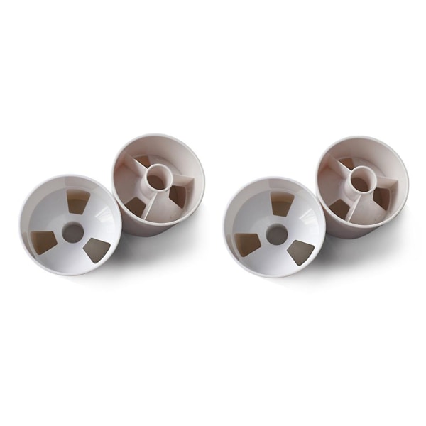 4Pcs Outdoor Golf Training Flagpole Hole Cup Golf Training Aids 3 Holes White Plastic Golf Hole Cup