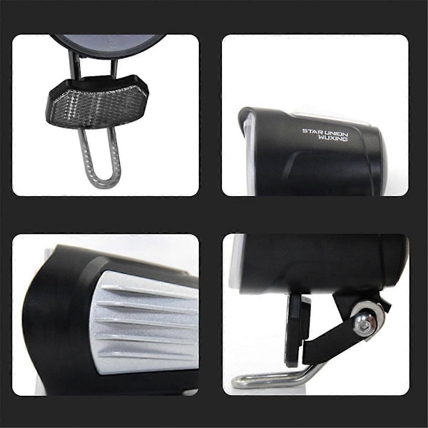 QD228 Elcykel-strålkastare Ebike Framlampa E-cykel Hornlampa Elsparkcykel Hornlampa