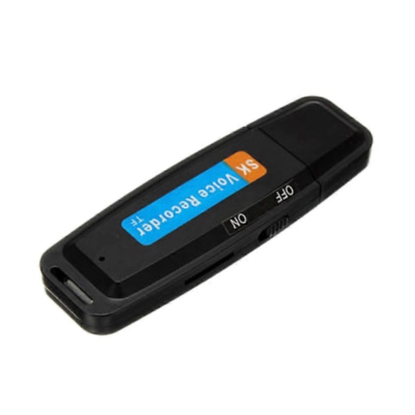 Mini U-Disk Digital Ljudinspelare USB 3.0 Flash-enheter Maximalt Stöd 32GB Minneskort