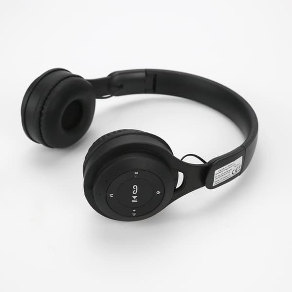 Y08 Deep Black Bluetooth Headphones: Foldable, Long Battery Life