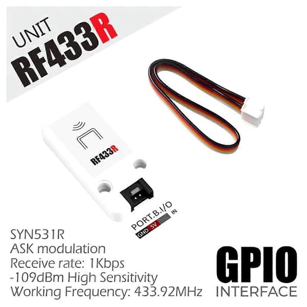 RF433R Trådløs RF-mottaker RF-ENHET 433MHz Mottaker