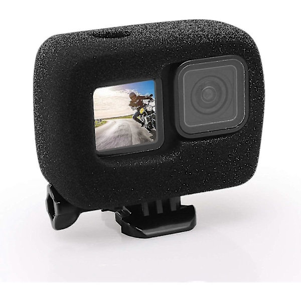 Windslayer-skydd för GoPro 10 Hero 9 Vindbrusreducerande Svamp Videodämpare Husfodral