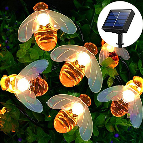 Solar Garden Light, 5M String Lights 8 Modes (Varmvitt) YIY SMCS.9.27