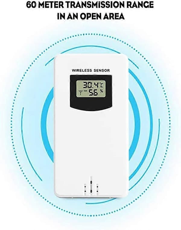 Værstasjon Tilbehør, Trådløs Sensor Sonden Temperaturmåler Utendørs Erstatning Sensor