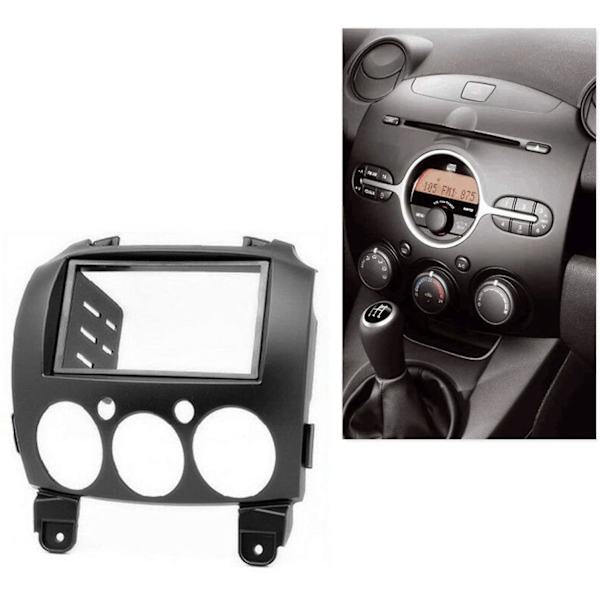 DVD-ramme, lydtilpasningsadapter, instrumentpanel, stereoanlegg, dash-trim for 2 2010 Demio 2007+