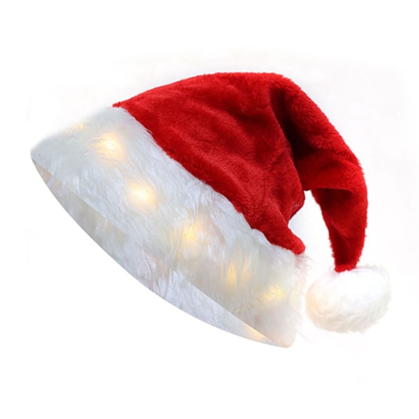 Plushboll Dekoration Jultomteluva med LED-Ljus Färgglada Ljus Jultomteluva Luminous Jultomteluva Jultillbehör för Kvinnor Män