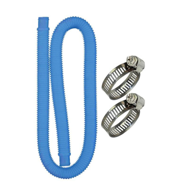 Swimmingpool Slange Udskiftning Slange til Overjordisk Pool Pumpe PE Slange - 1m*31mm, Blå, 1stk