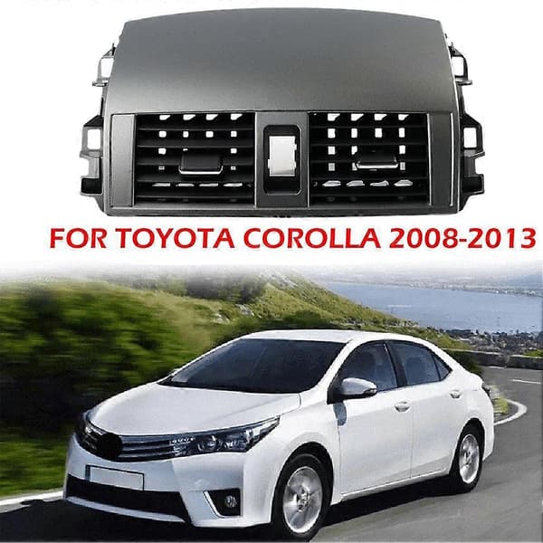 1 stk. Luftventilpanel for Toyota Corolla 2008-2013 Senter Dash Luftventilpanel Uttaksdeksel Erstatningstilbehør