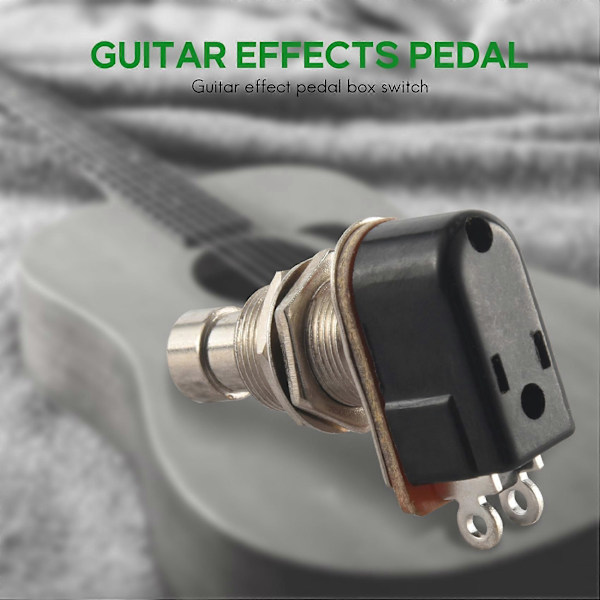 Guitar Effekt Pedal Boks Momentær SPST Knap Stomp Fodkontakt Trykknap Pakke med 10